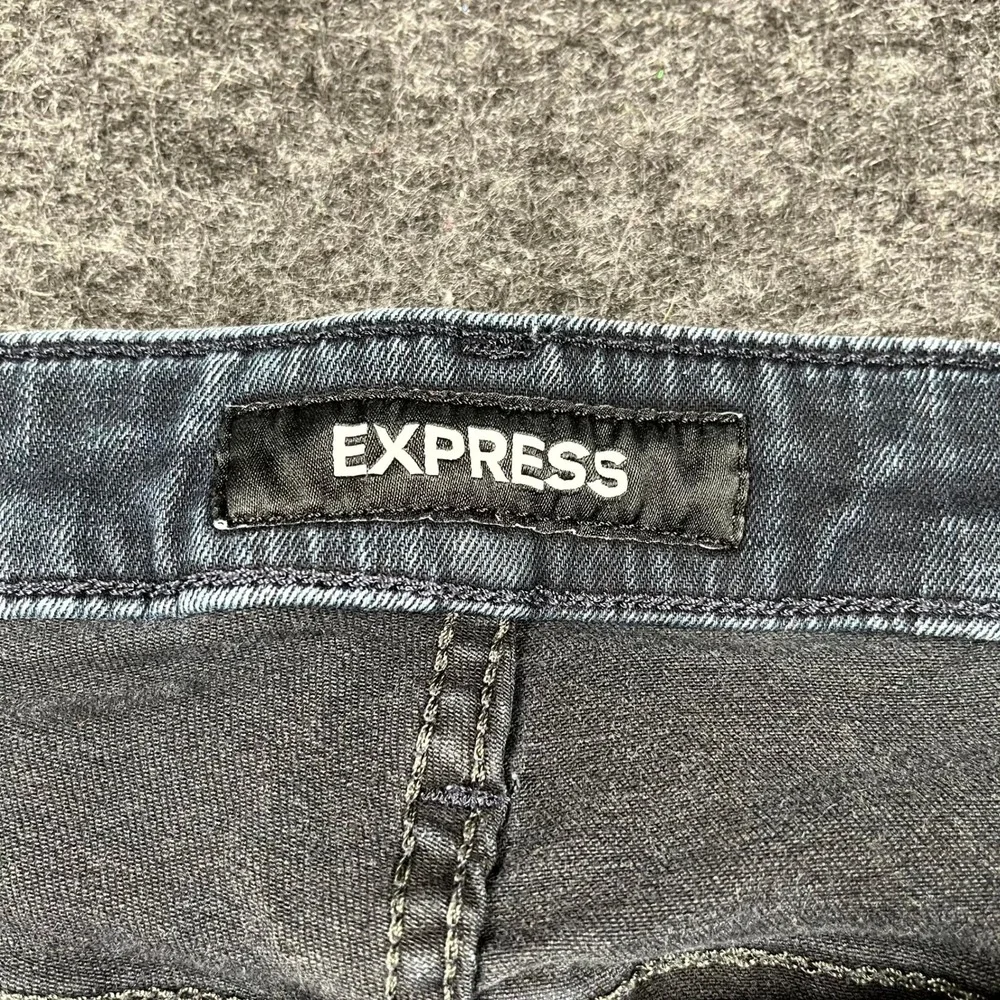 Express Hyper Stretch Classic Straight Jeans Mens 36x34 Blue Denim Dark Wash